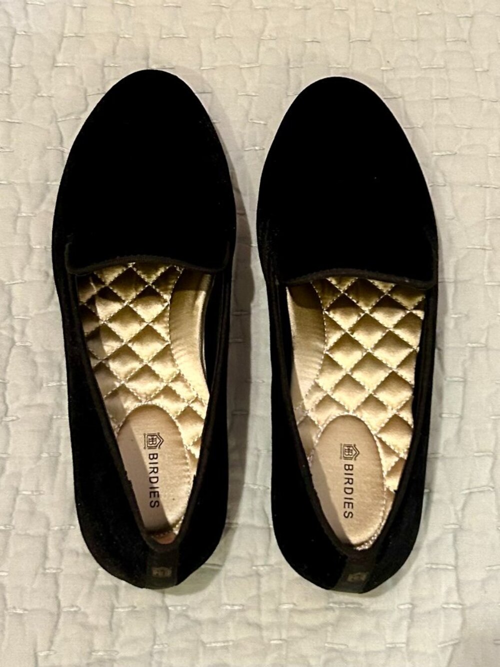 Birdies - The Starling - Black Velvet Flat - Size 7.5 with Box - Picture 8 of 15